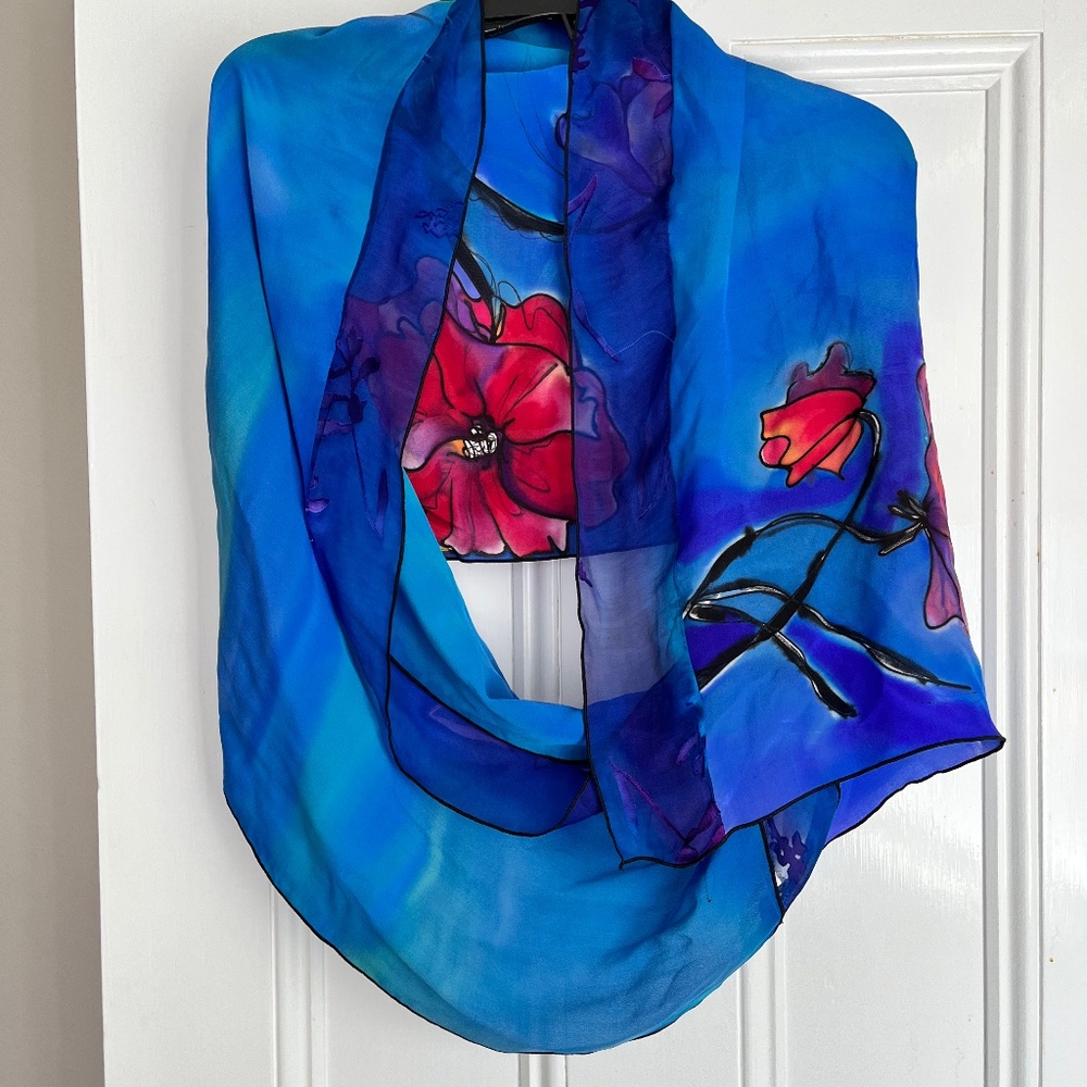 Not available: Silk scarf wrap